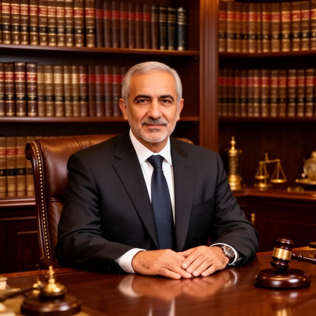 المحامي في مكتبه